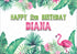Flamingo Theme Backdrop - 6x4 Ft. - image 1 of 7 | Party Supplies India