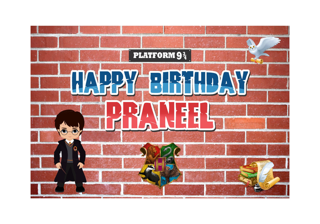 Harry Potter Theme Personalized Backdrop