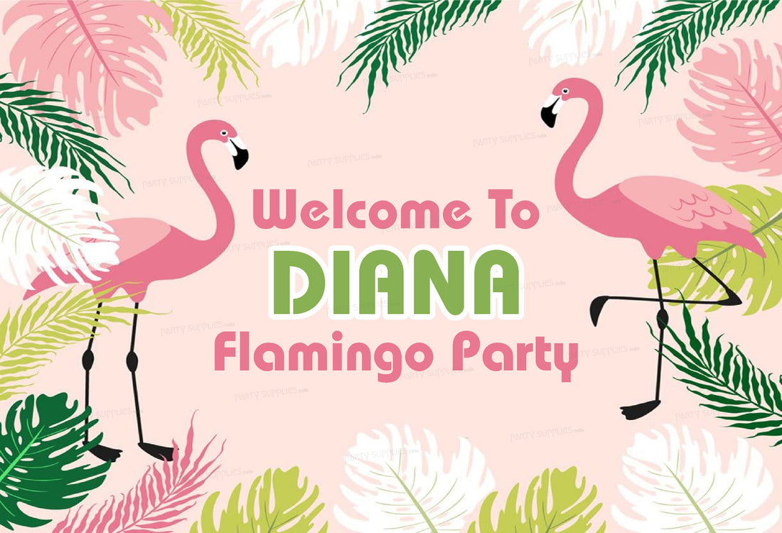 Flamingo Theme Customized Welcome Board