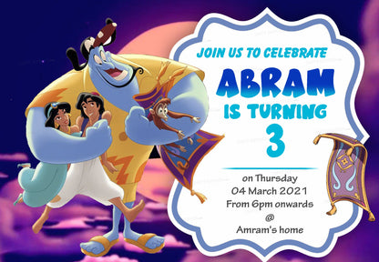 PSI Aladdin Theme Invite