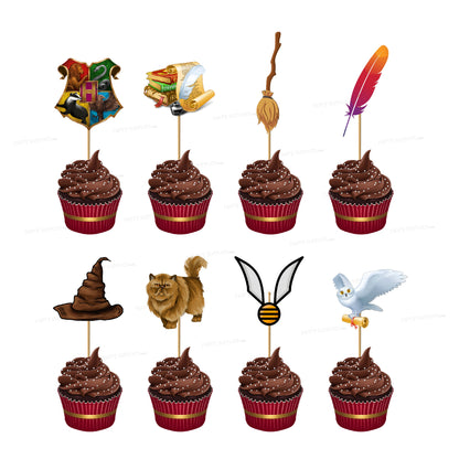 Harry Potter Theme Cup Cake Topper
