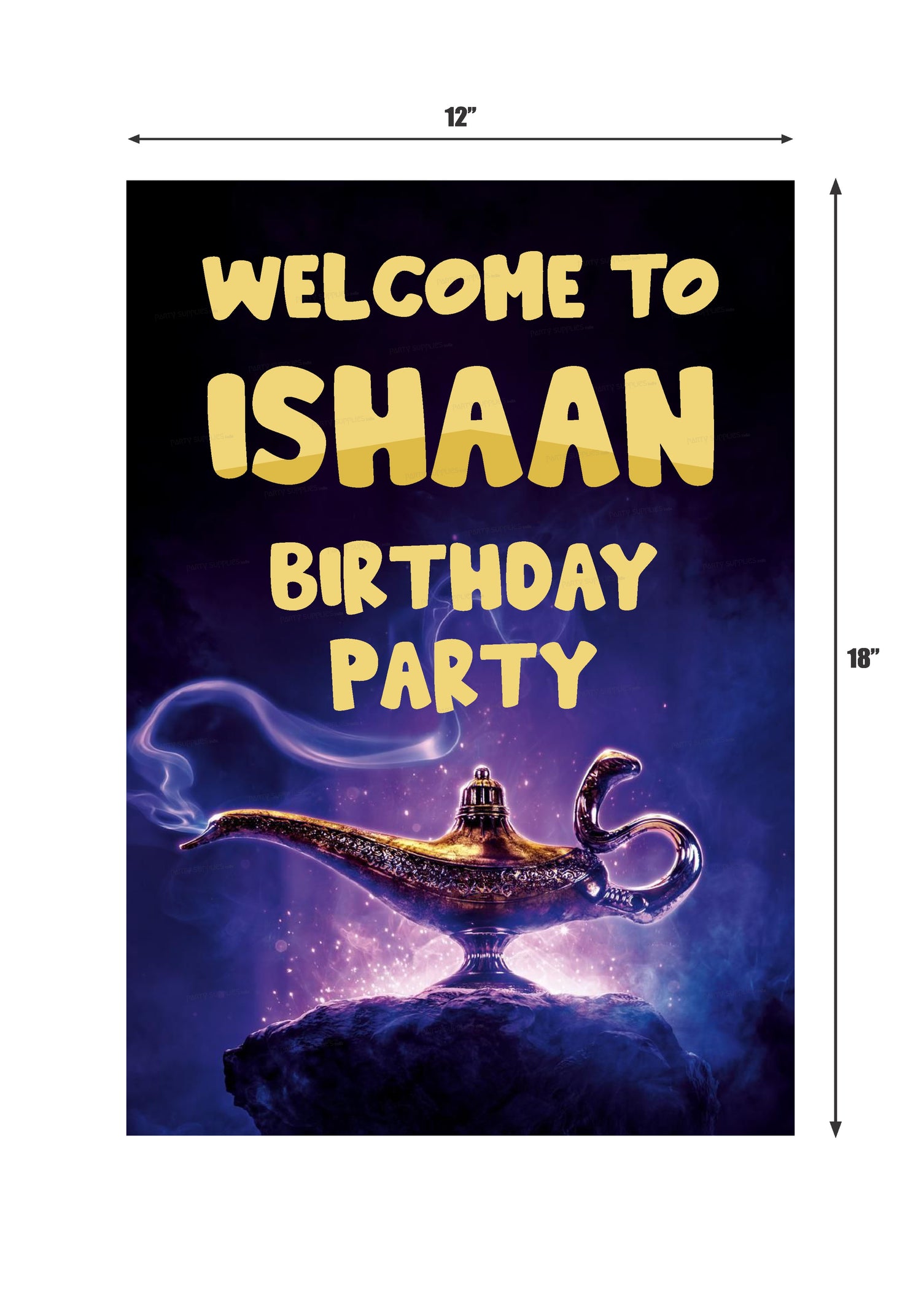 PSI Aladdin Theme Personalized Welcome Poster