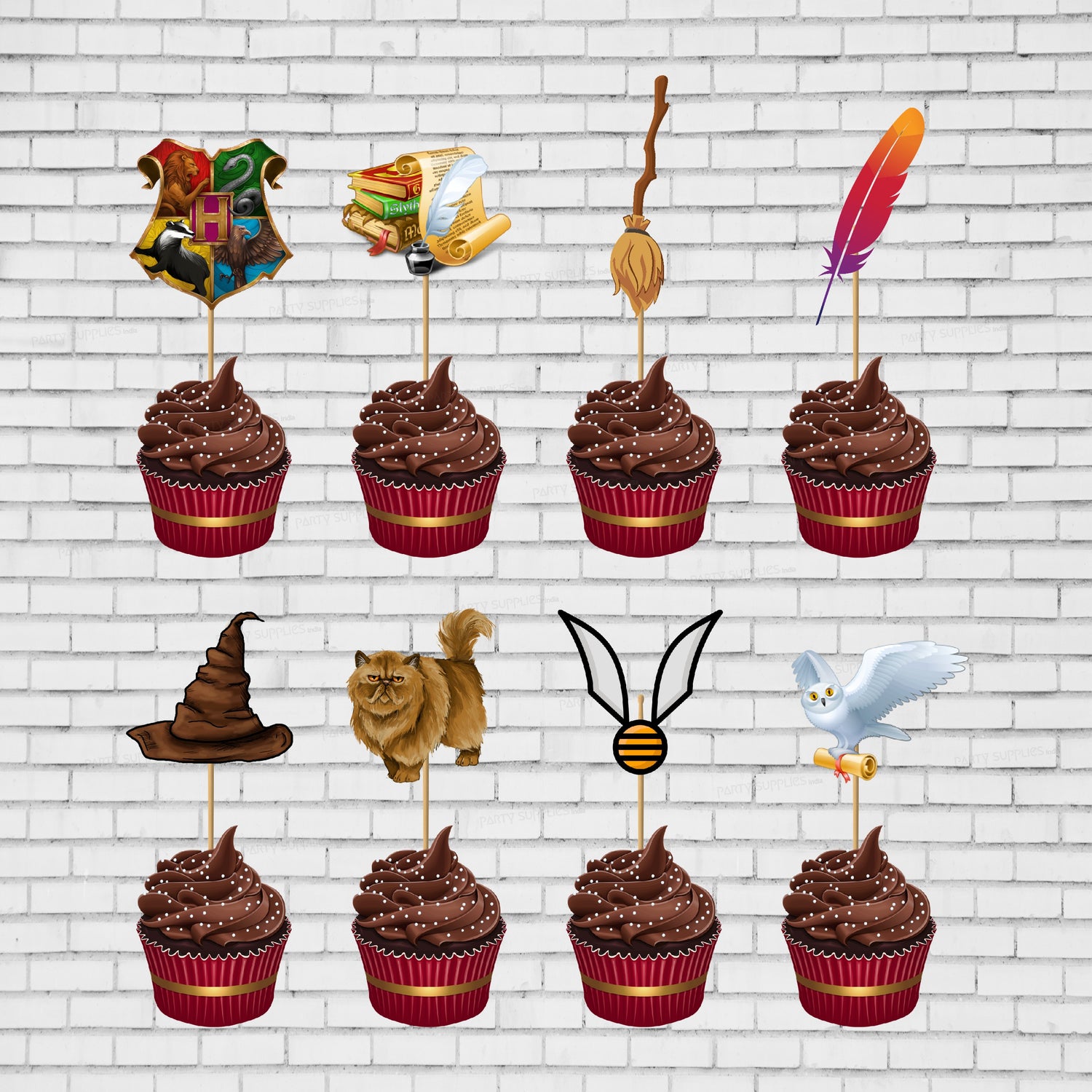 Harry Potter Theme Cup Cake Topper