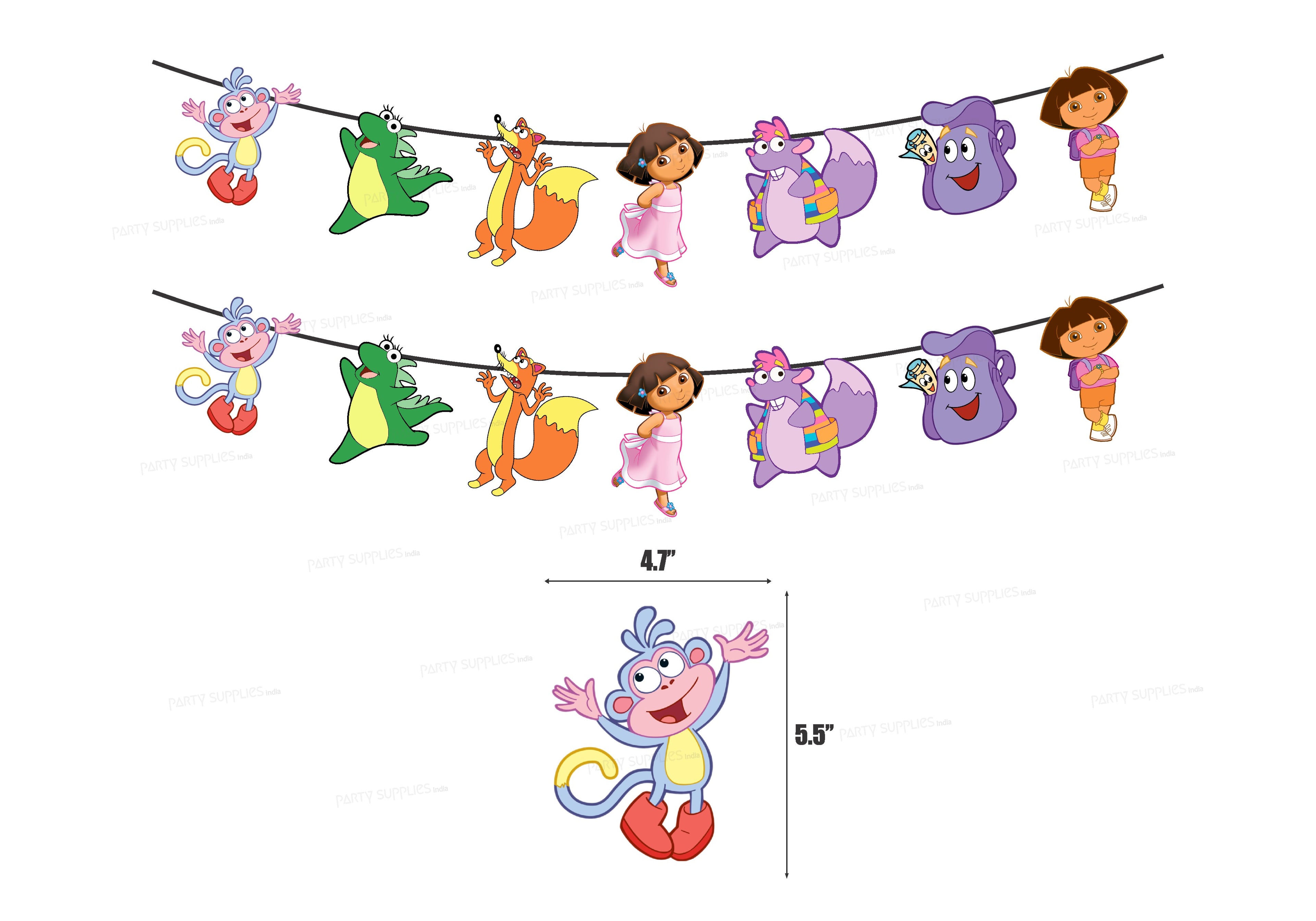 PSI Dora Theme Characters Hanging