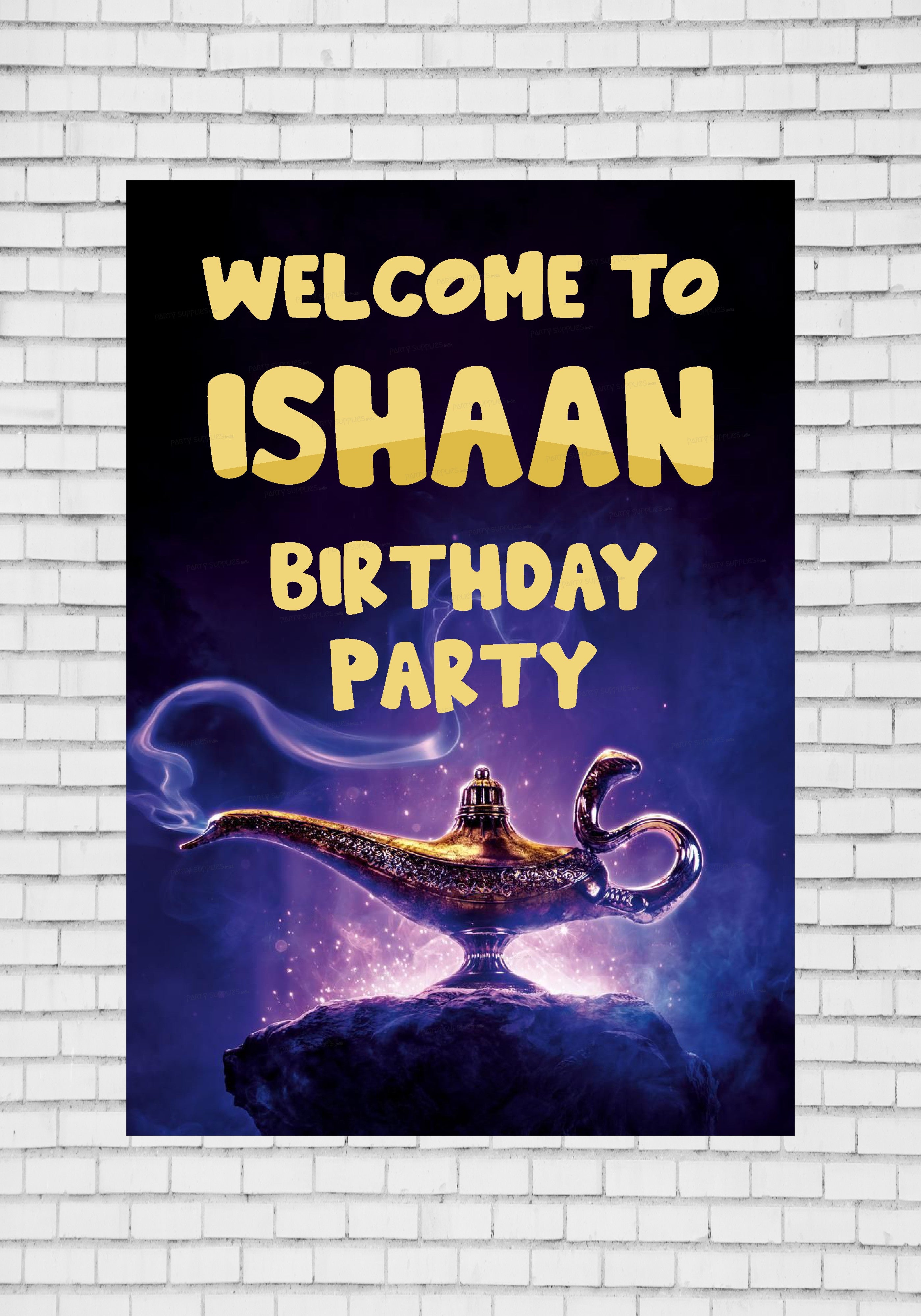 PSI Aladdin Theme Personalized Welcome Poster