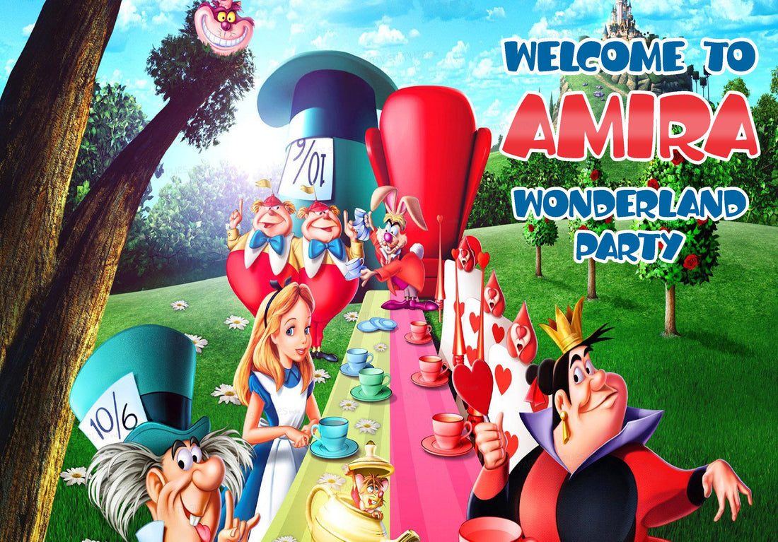 Alice in Wonderland Customized Welcome Board