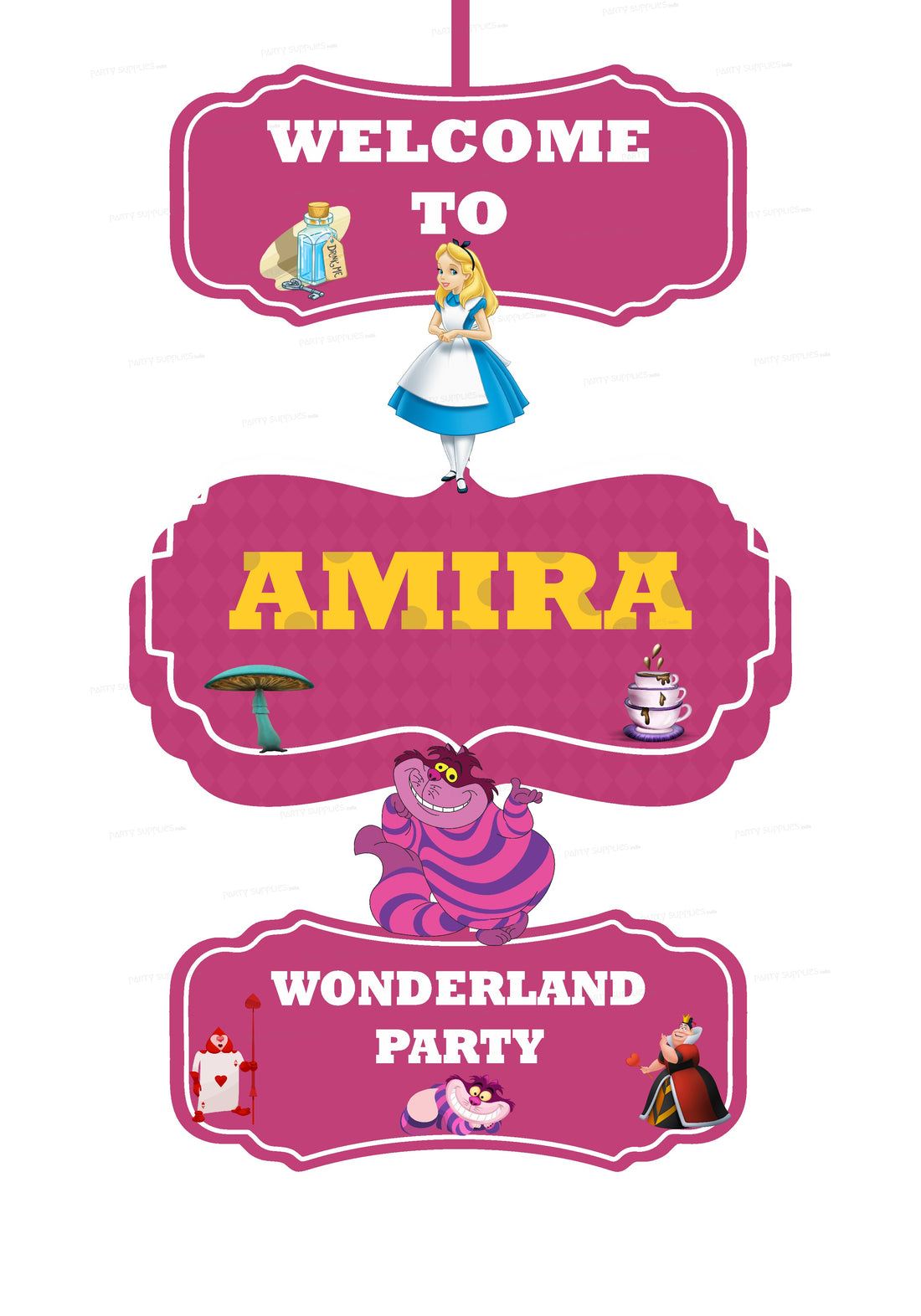 Alice in Wonderland Door Poster