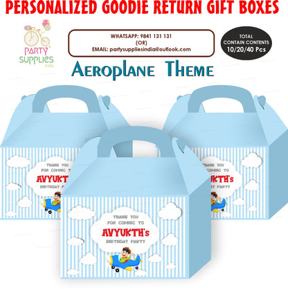 Aeroplane Theme Goodie Return Gift Boxes