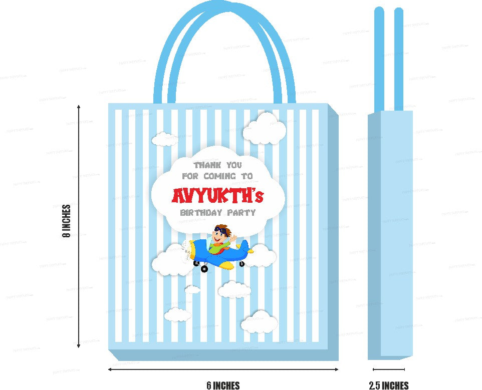 Aeroplane Theme Return Gift Bag