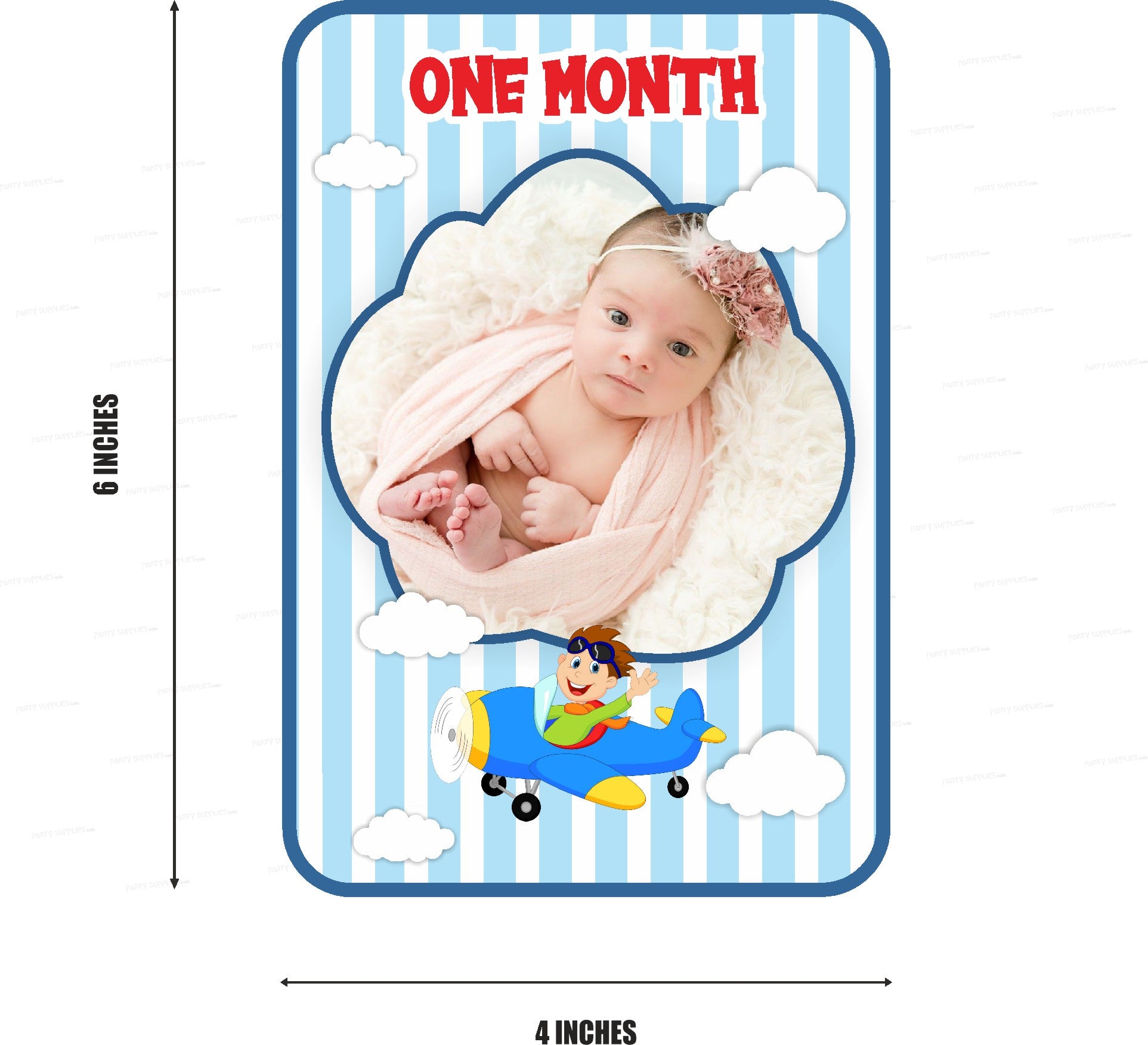 Aeroplane Theme 12 Months Photo Banner