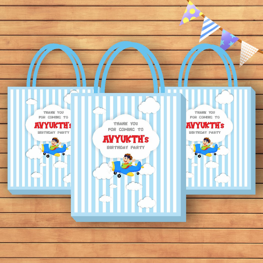Aeroplane Theme Return Gift Bag