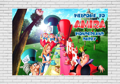PSI Alice in Wonderland Customized Welcome Board