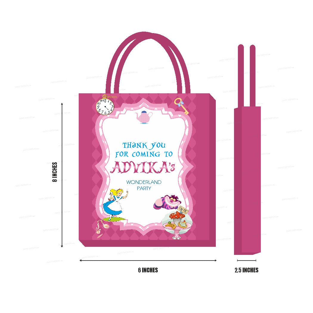Alice Wonderland Theme Return Gift Bag Kids birthday party Party