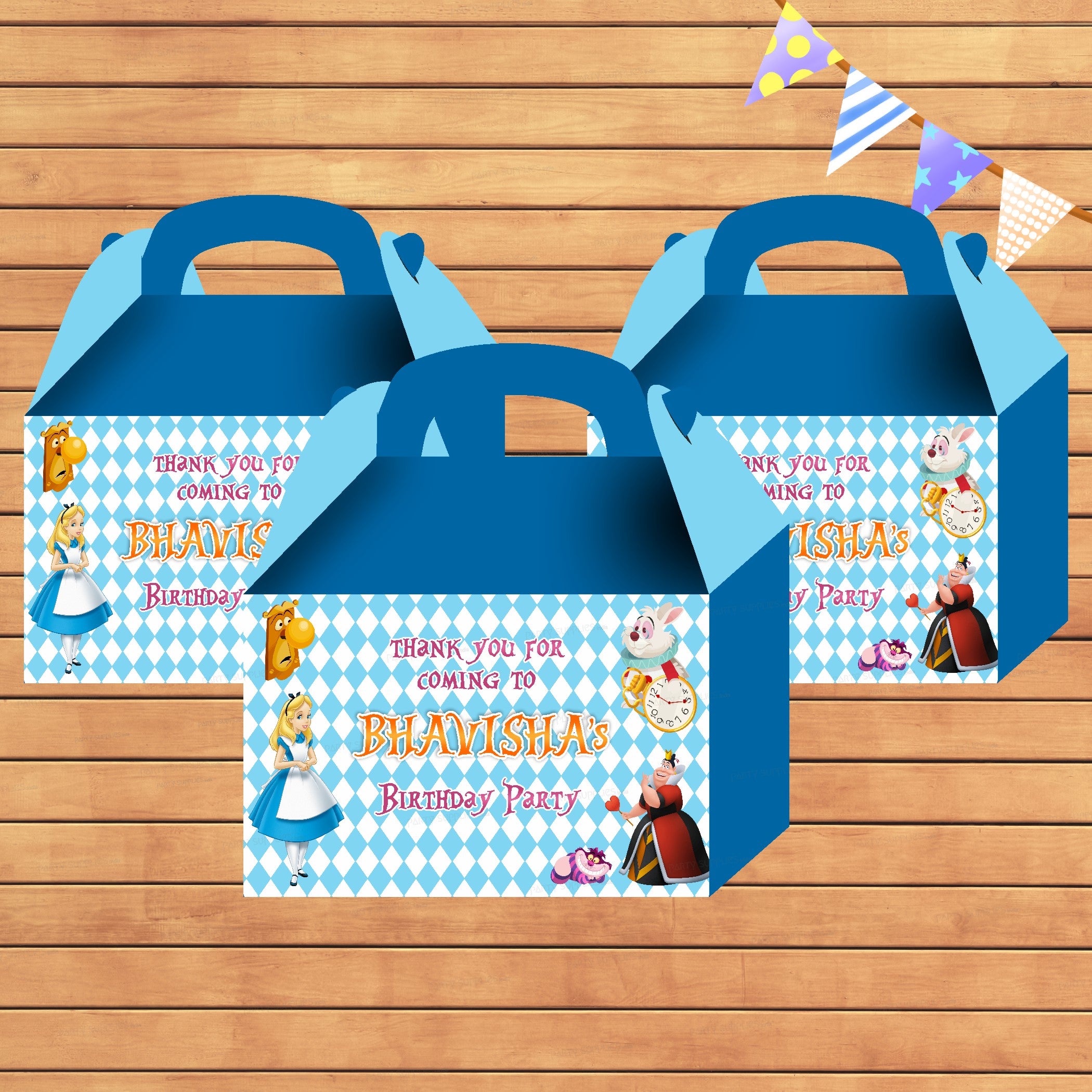 Alice in Wonderland theme Goodie Return Gift Boxes