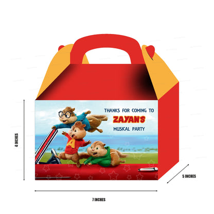 Alvin and Chipmunks theme Goodie Return Gift Boxes