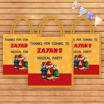 Alvin And Chipmunks Theme Return Gift Bag