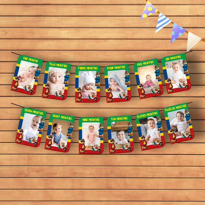 Alvin and Chipmunks Theme 12 Months Photo Banner