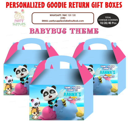 Baby Bus theme Goodie Return Gift Boxes