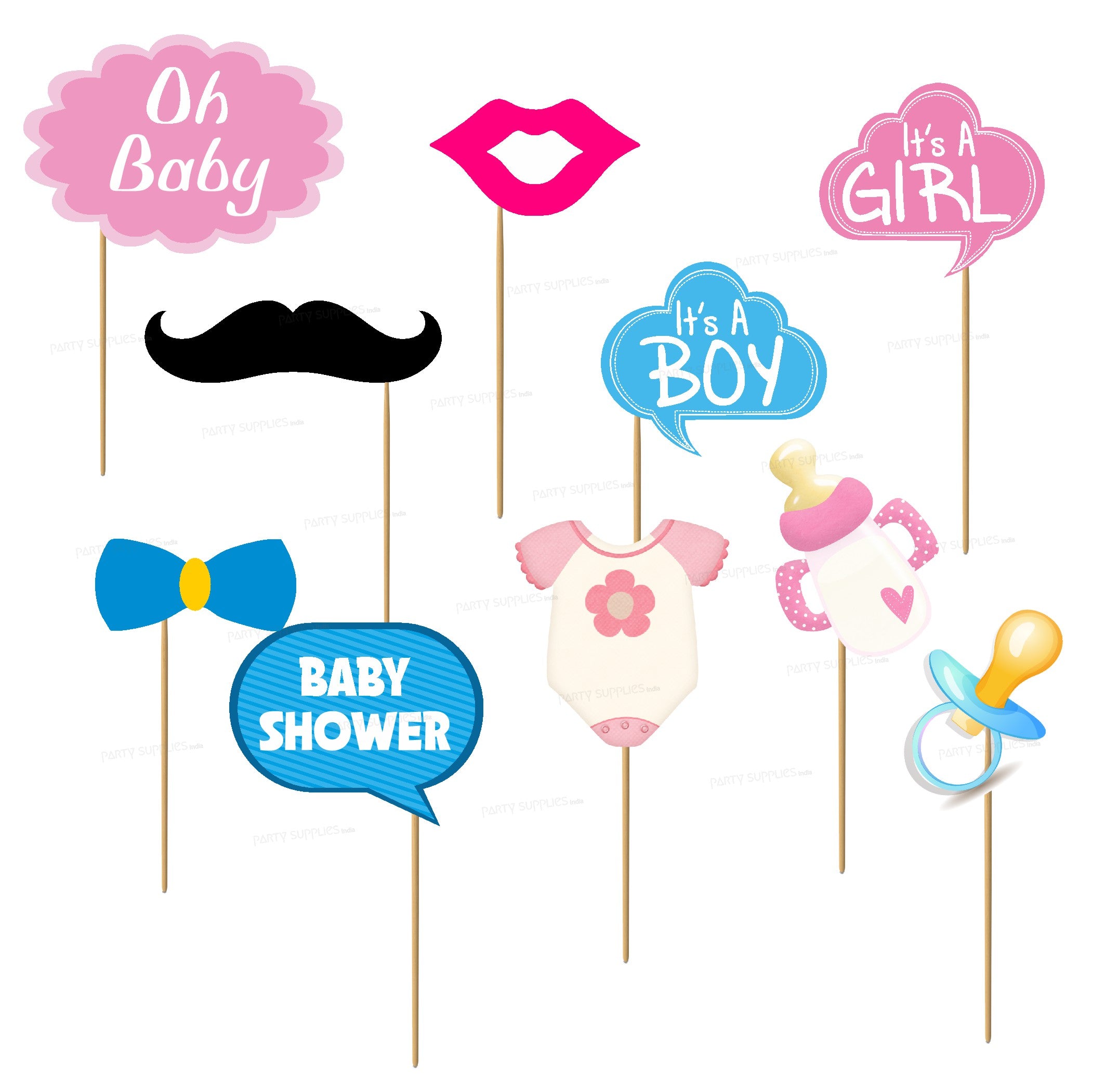 PSI Baby Shower Theme Props