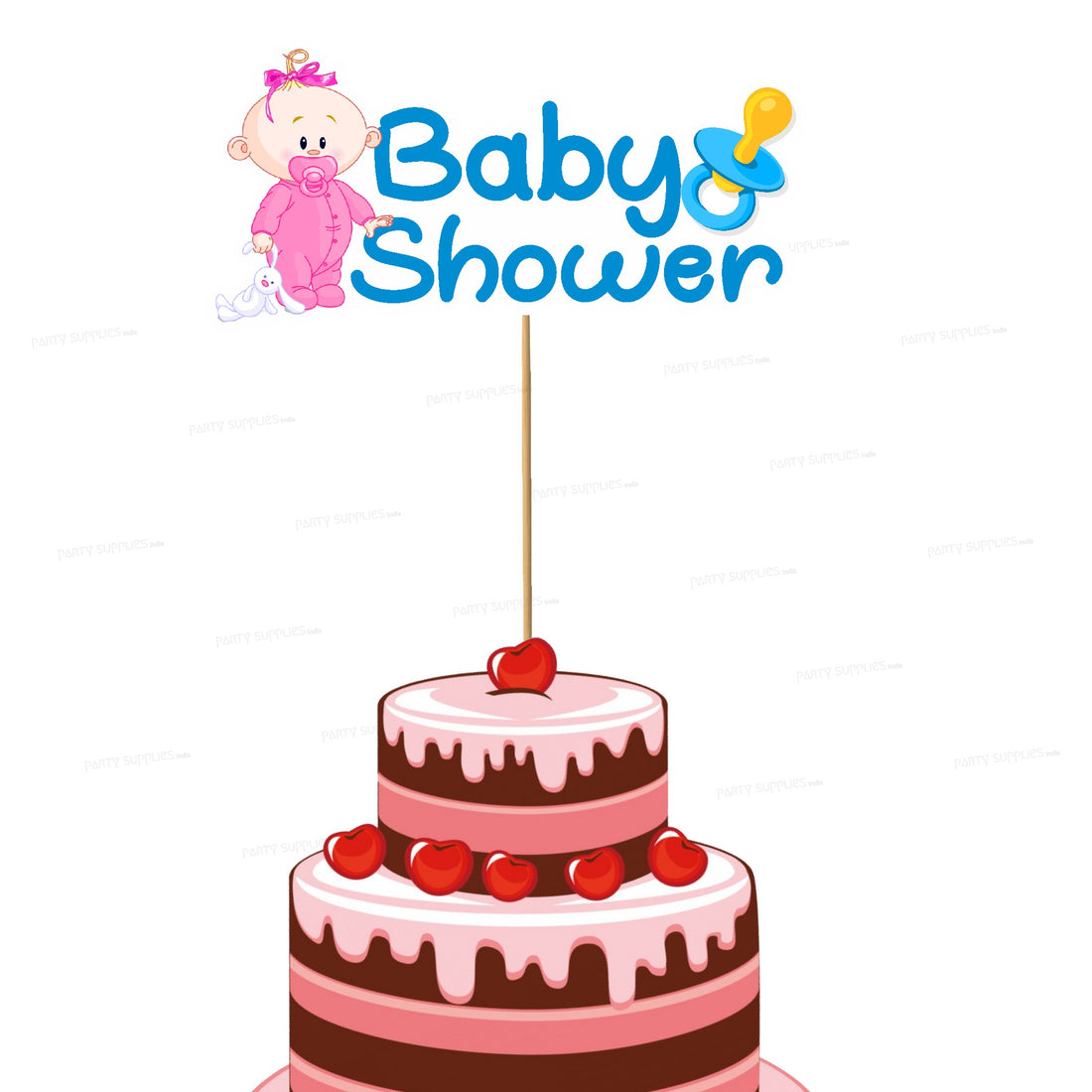 PSI Baby Shower Theme Cake Topper