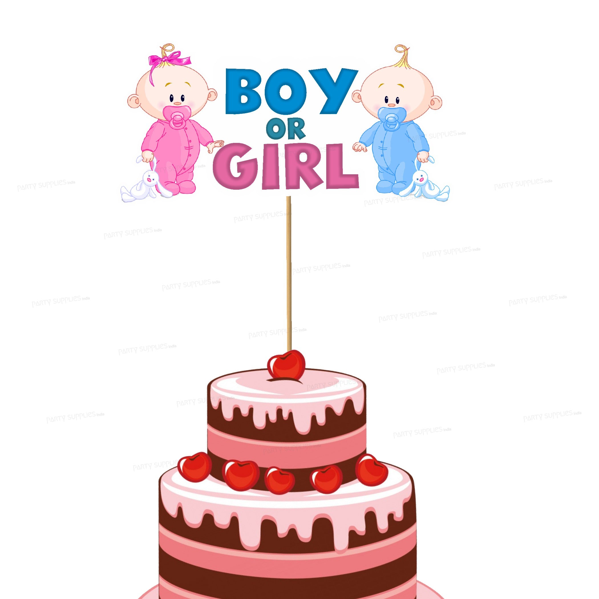 PSI Baby Shower Theme Customized  Cake Topper