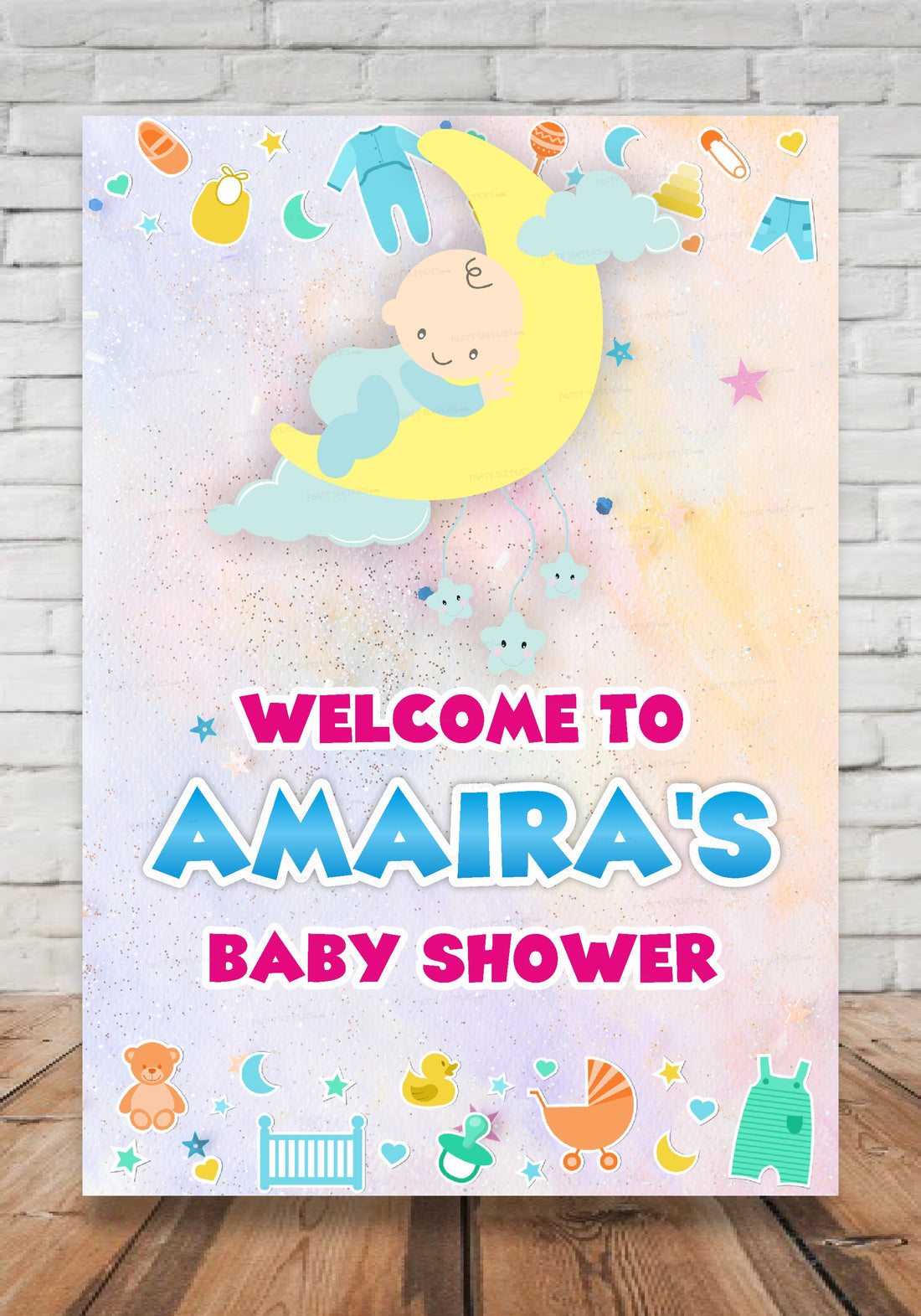 PSI Baby Shower Theme Welcome Board