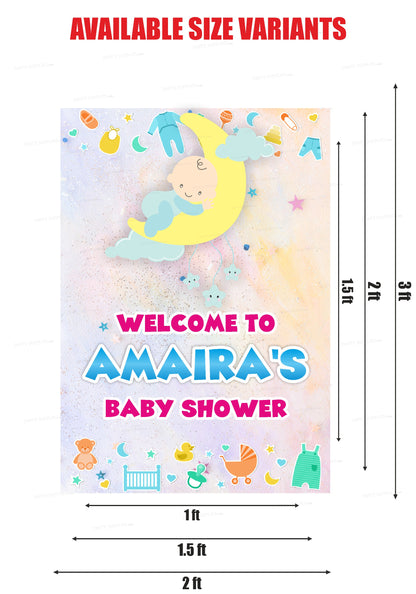 PSI Baby Shower Theme Welcome Board
