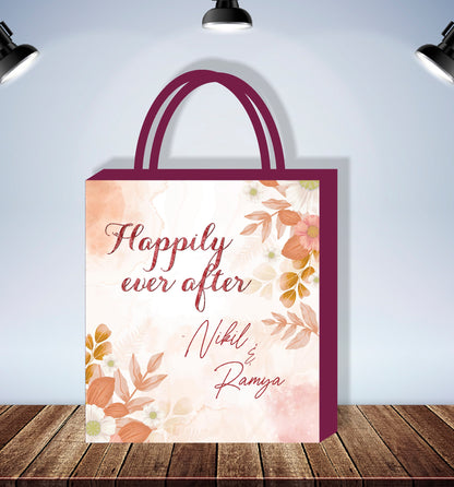 PSI Wedding Theme Customized Return Gift Bag