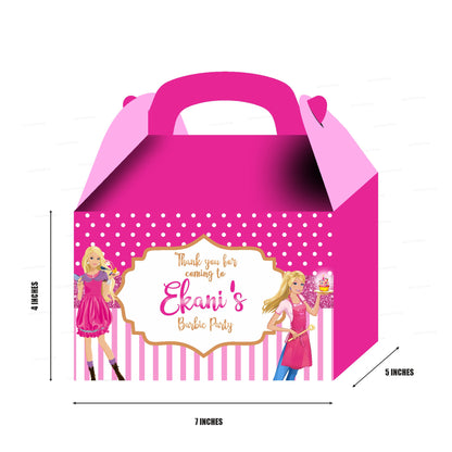 PSI Barbie Theme Goodie Return Gift Boxes