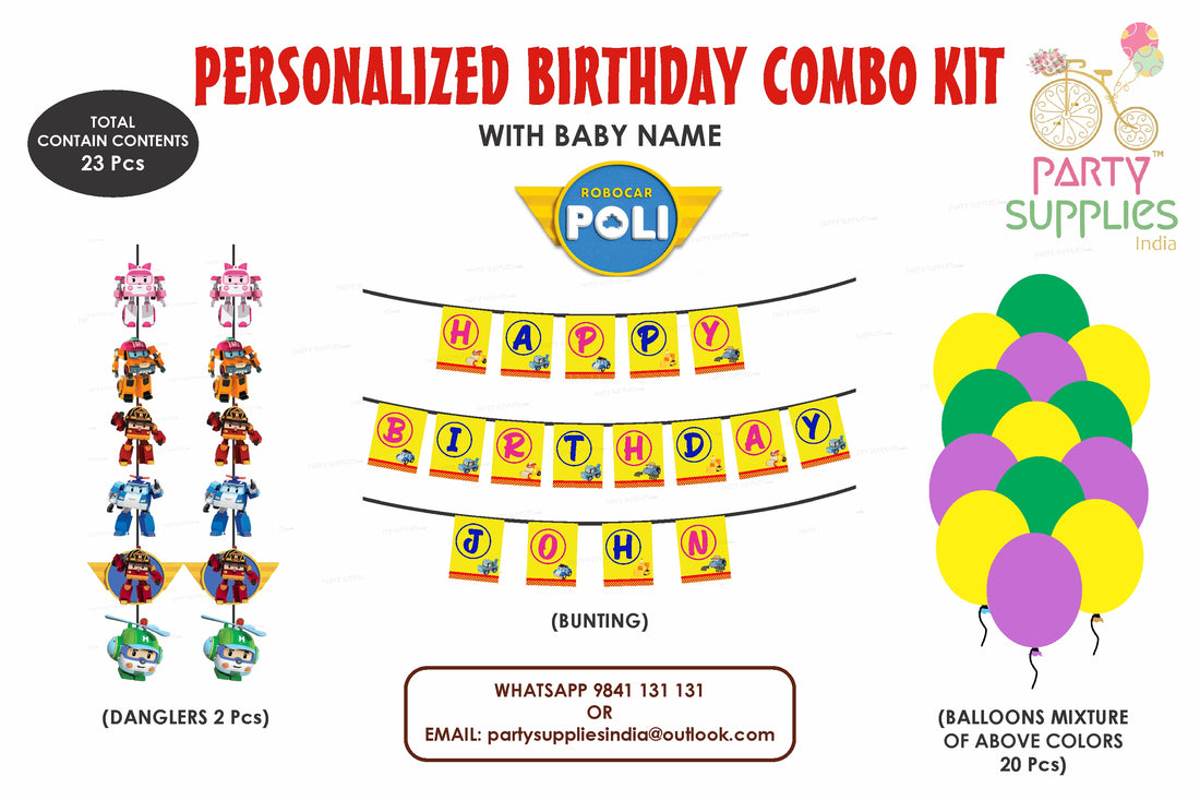 Robo Poli Theme Basic Combo Kit