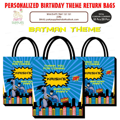 Batman Theme Return Gift Bag