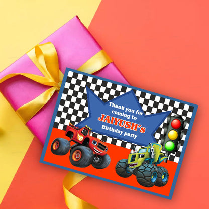 Blaze and the Monster Machines Thank You Card