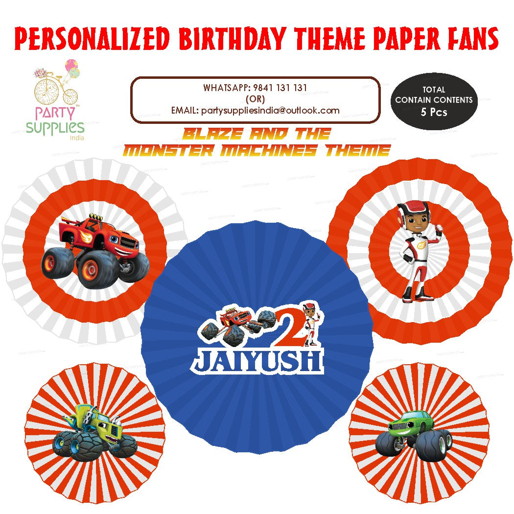 Blaze and the Monster Machines Paper Fan