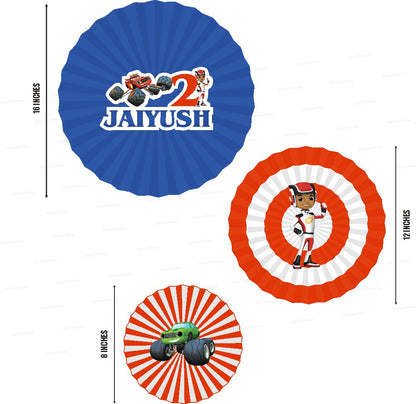 Blaze and the Monster Machines Paper Fan