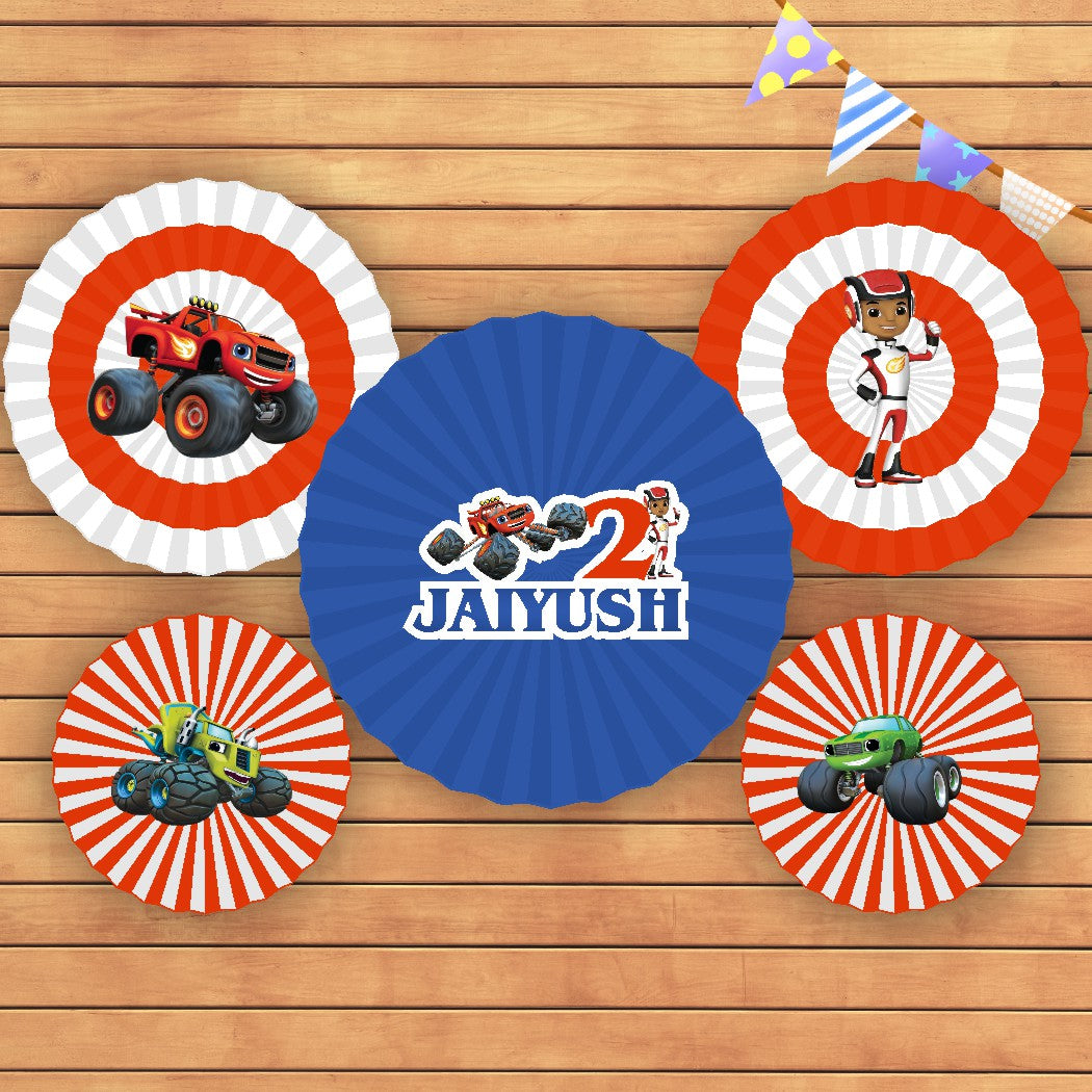 Blaze and the Monster Machines Paper Fan