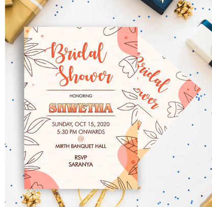 PSI Bride to Be Themes Customized  Invite