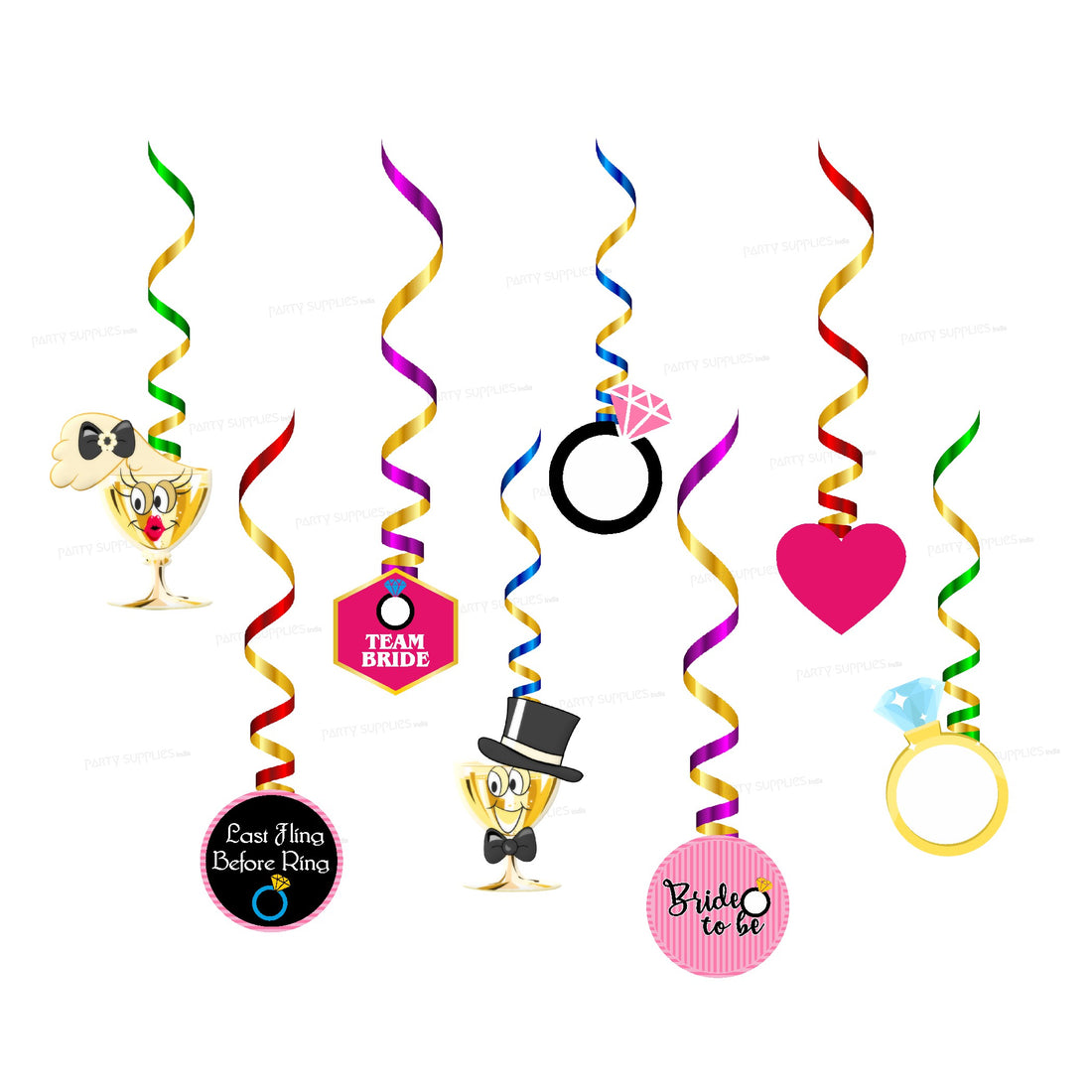 Bride to Be Theme Swirls