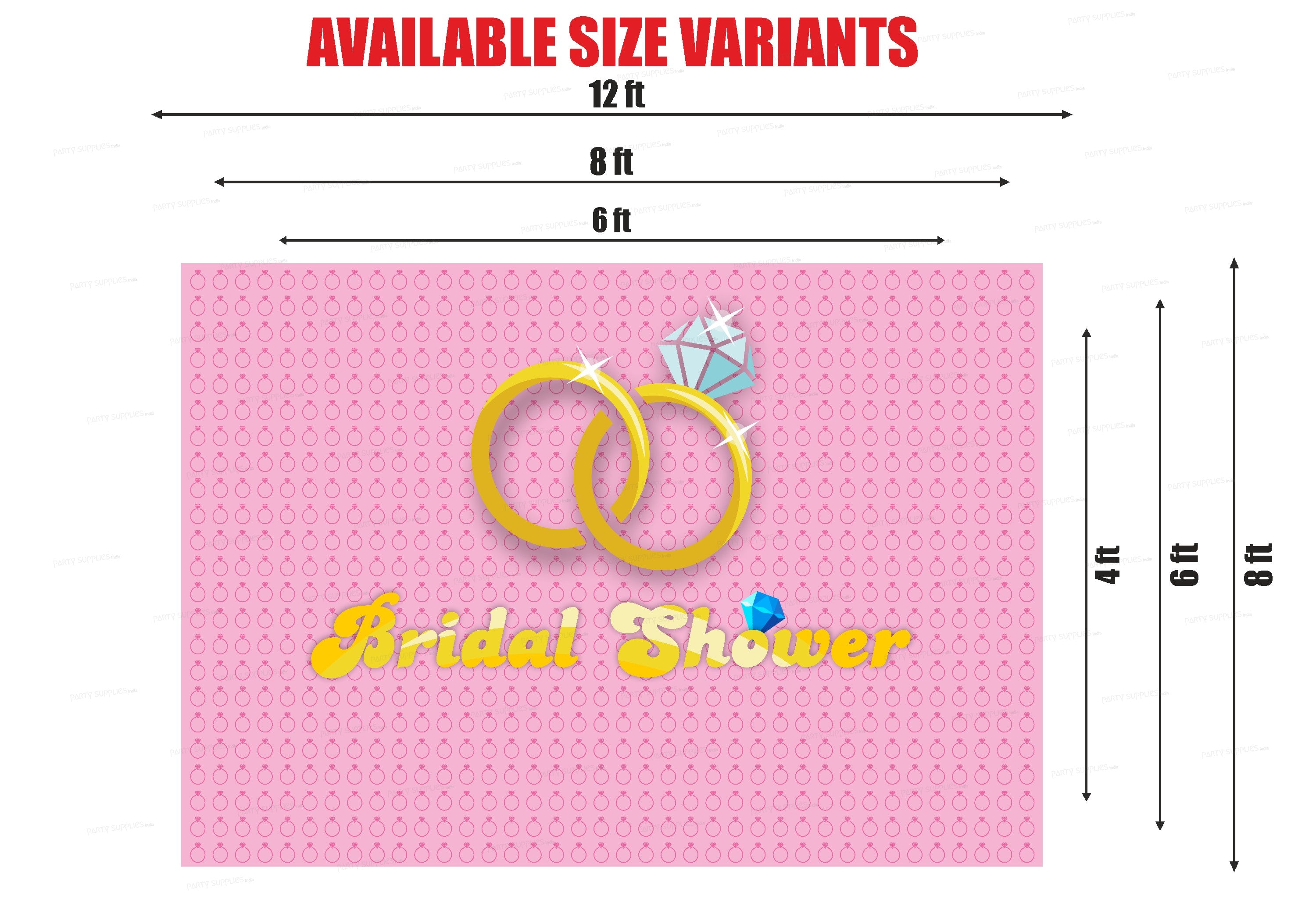 Bride to Be Theme Customized Backdrop