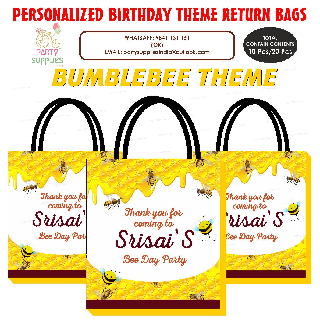 Bumble Bee Theme Return Gift Bag