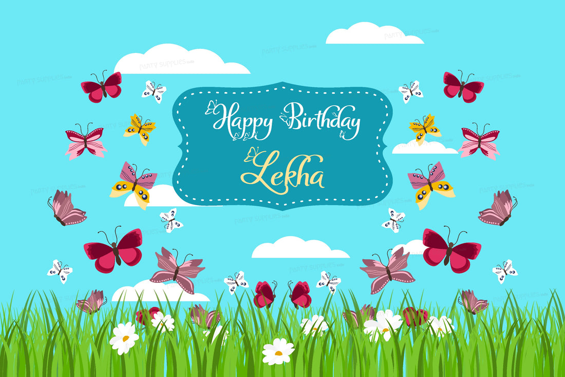 Butterfly Theme Customized Backdrop