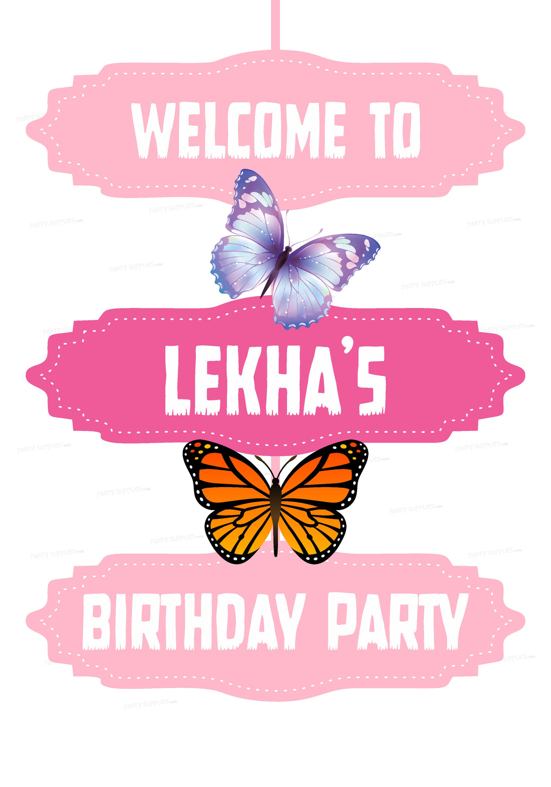 Butterfly Theme Door Poster