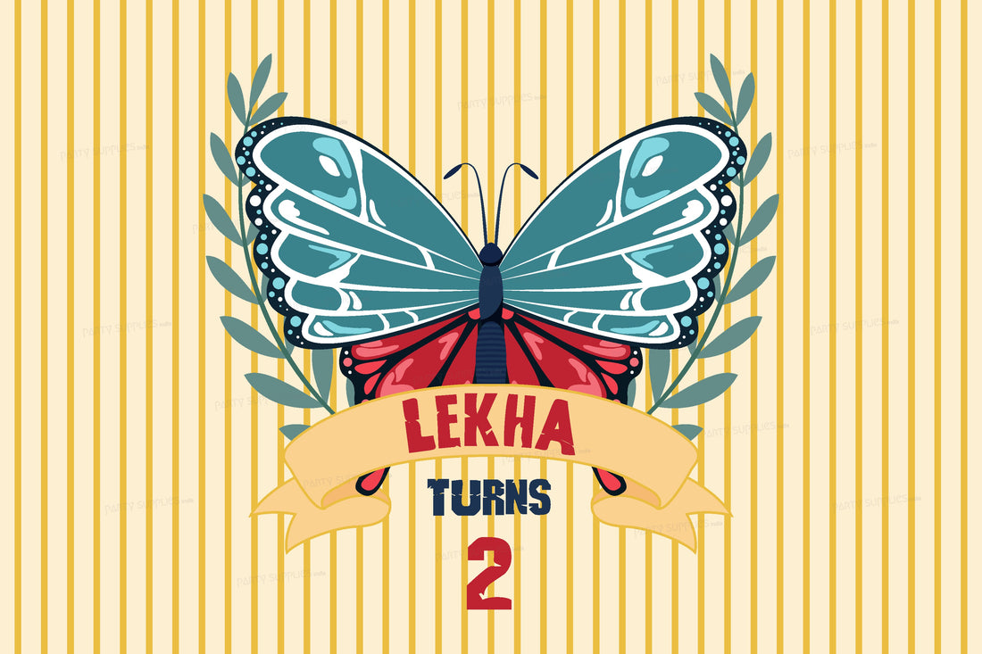 Butterfly Theme Personalized Backdrop