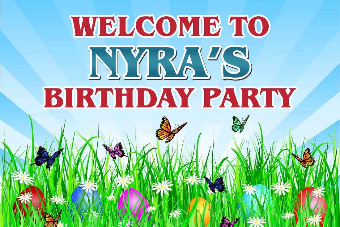 Butterfly Theme Welcome Board