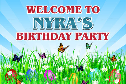 Butterfly Theme Welcome Board