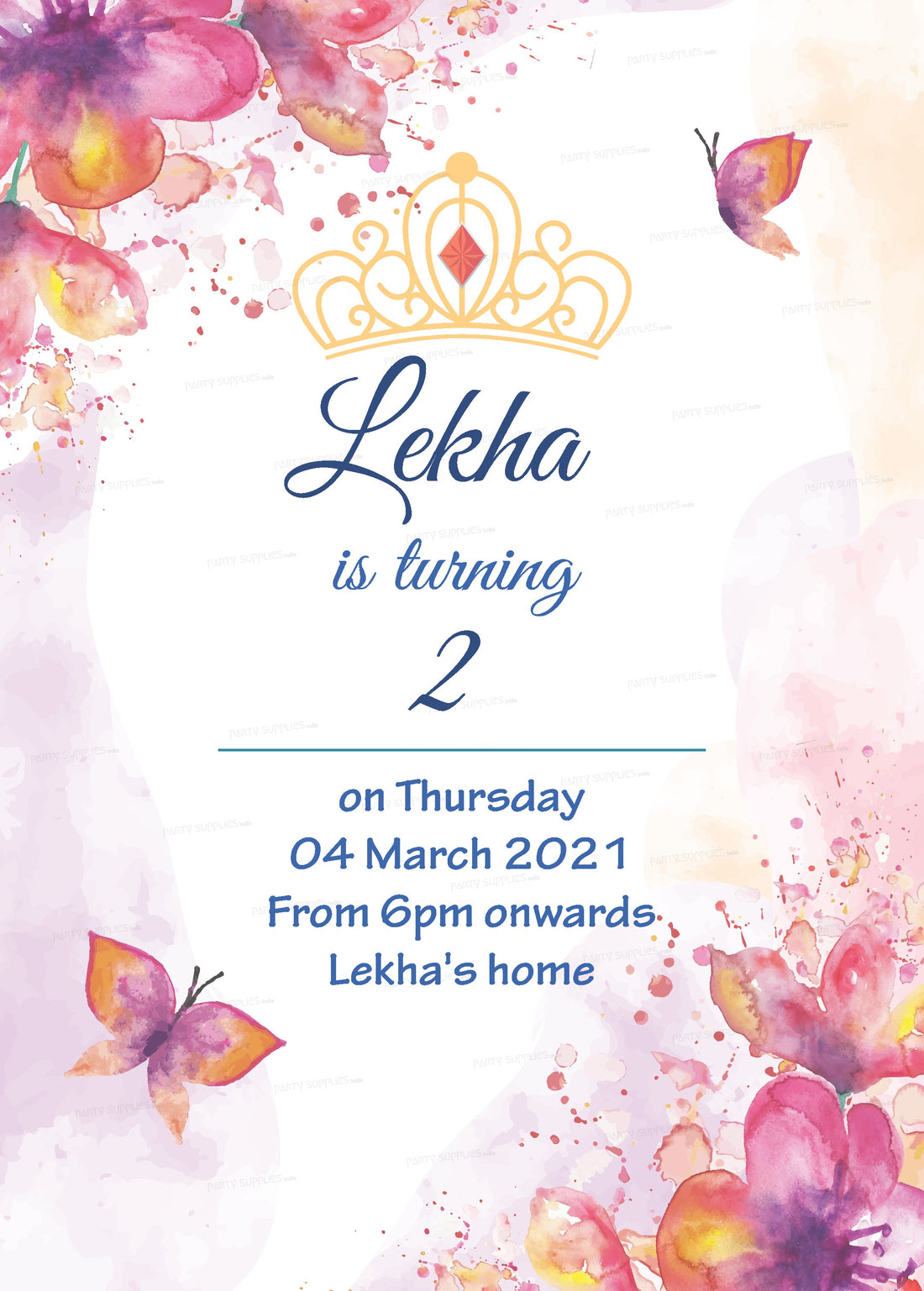 Butterfly Theme Invite