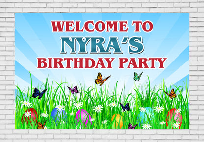 Butterfly Theme Welcome Board