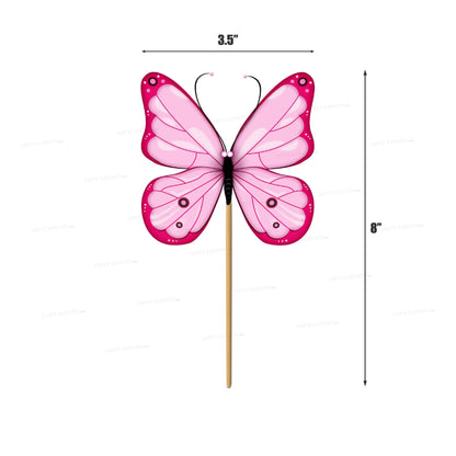 PSI Butterfly Theme Cup Cake Topper