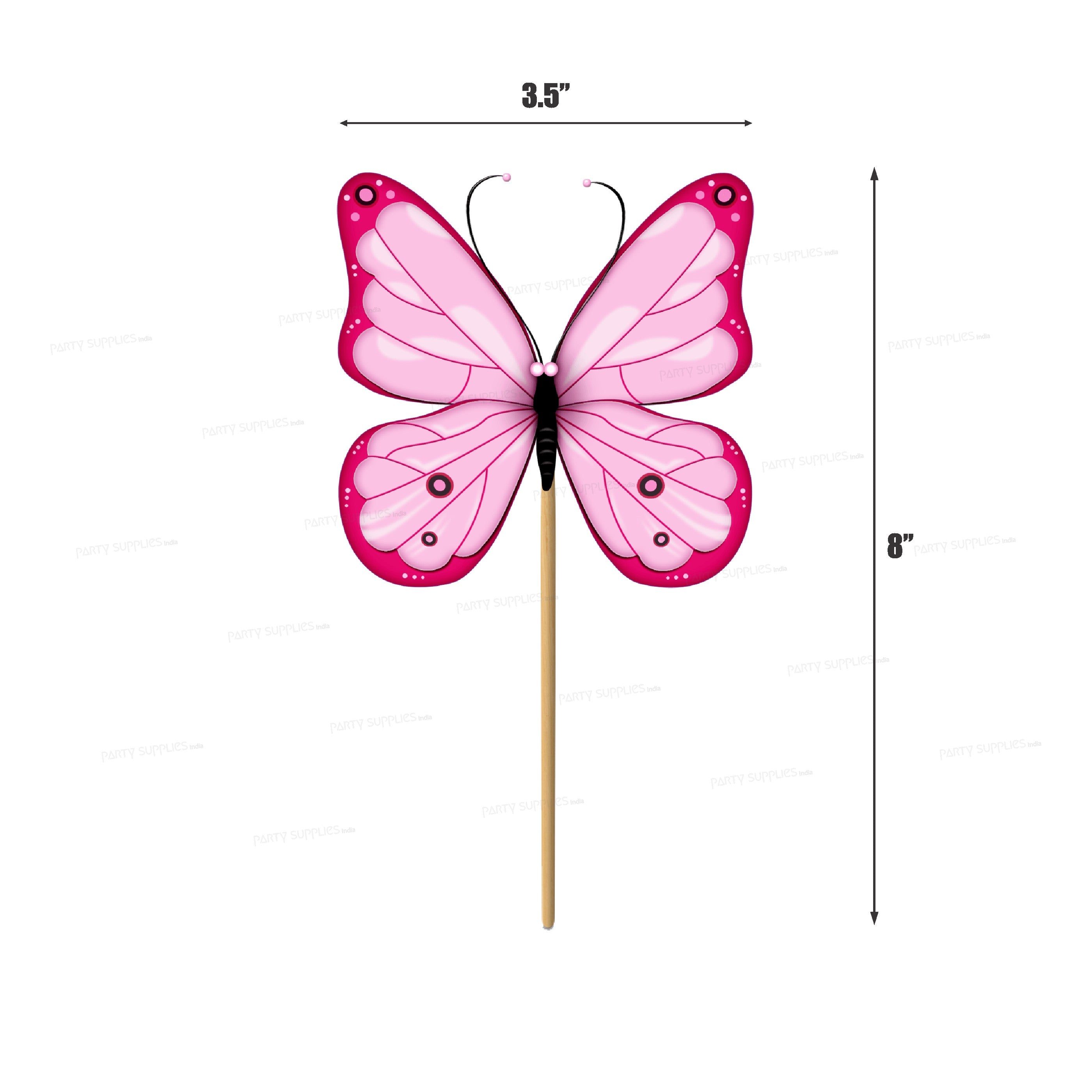 Butterfly Theme Cup Cake Topper