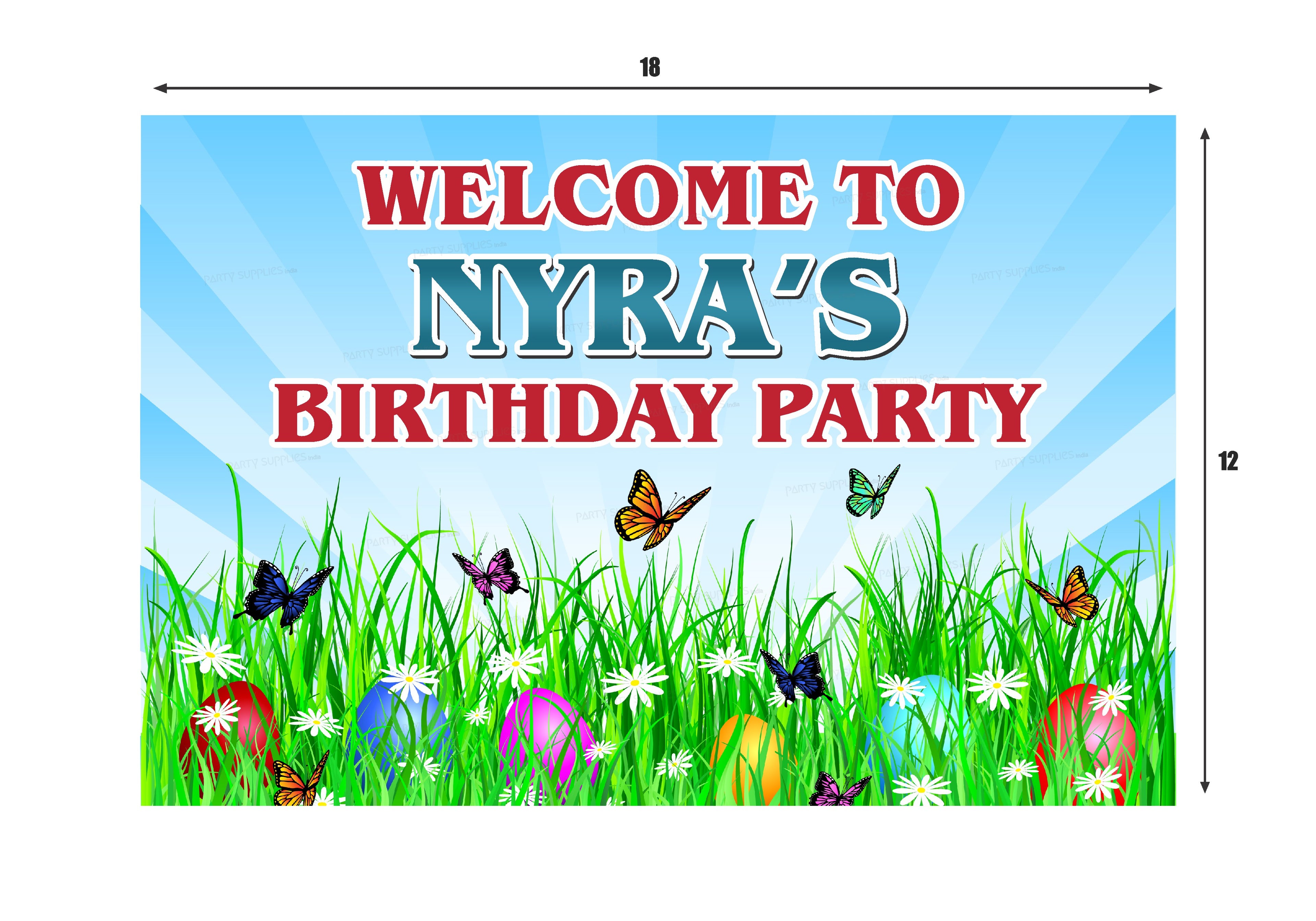 Butterfly Theme Welcome Board