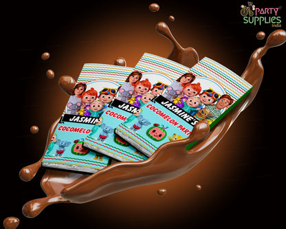 Cocomelon Girl Theme Home Made Chocolate Return Gifts